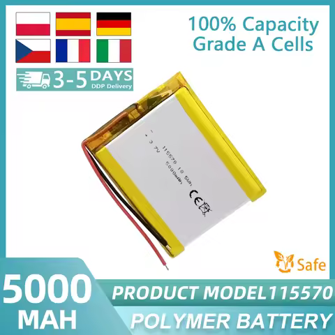 3.7v 5000mAh 115570 804050 102540 103040 803450 505060 654060 Polymer lithium ion battery tablet pc