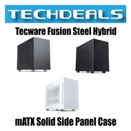 Tecware Fusion Steel Hybrid mATX Solid Side Panel Case