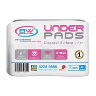 Bw Adult Absorbent Underpads (Size xl 60x90cm, 8pc/Bag) (PM)