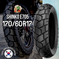 Korea Shinko Tires E705 (170/60R17), 170-60-17, 170/60x17, 170/60 17, Pirelli, Corsa, Michelin, Metz