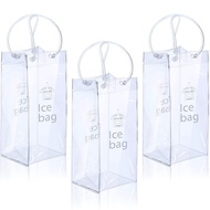 PVC Leak-Proof ice bag Wine Transparent Portable ice Wine bag ice bag