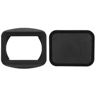 Haoge LH-E245 Square Metal Lens Hood Shade with Cap for Sony FE 24-50mm F2.8 G SEL2450G Lens