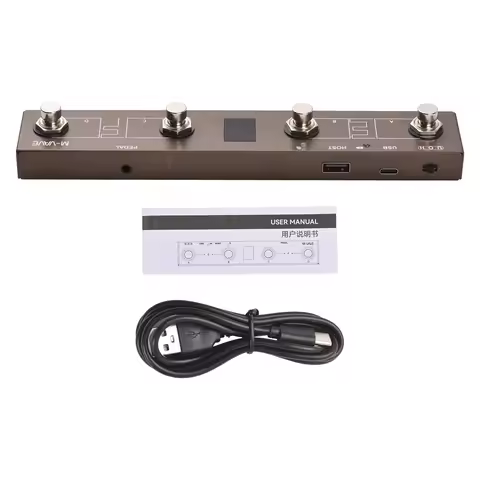 BT MIDI Pedal Controller M-VAVE Wireless MIDI Controller Intelligent APP Controls Digital Display Sc