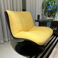 設計師baxter極簡休閒客廳創意輕奢單人玻璃纖維旋轉懶人鴨嘴沙發椅