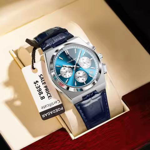 POEDAGAR Luxury Fashion Man Watch Waterproof Luminous Chronograph Date Quartz Watch For Man Military