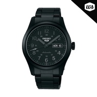 [Watchspree] Seiko 5 Sports Automatic Field Street Style Black Stainless Steel Band Watch SRPJ09K1