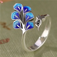 Peacock Open Ring for Women, Adjustable, Retro Style Finger Ring Delicate Jewelry Gifts For Daughter