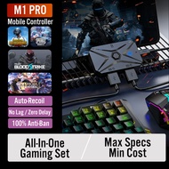 M1 Pro Mobile Game Controller 4 in 1 Mouse Keyboard Adapter Converter BT V5.0 Programmable Adapter K