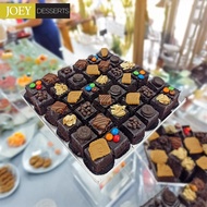 {JOEY Dessert Platter} Mini Assorted Brownies Premium Box | Box of 36