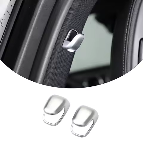 Car Interior Window B Pillar Hook ABS Chrome Cover Trim 2pcs Car Accessory For Mercedes Benz S E CLS