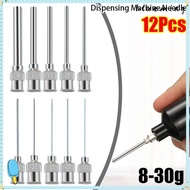 BLUEMING 12Pcs Industrial Glue Injection Needle, Blunt Tip Stainless Steel Dispensing|Needle, Durabl