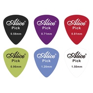 100pcs Alice AP-100E Square Box Smooth Nylon Guitar Pick Plectra 0.58/0.71/0.81mm