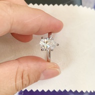 Real Moissanite Pear Cut Ring s925 Sterling Silver 2ct 1ct Teardrop Shape Moissanite Diamond Ring wi