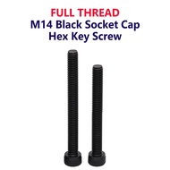 FULL THREAD M14 Black Socket Cap Hex Key Screw/M14 Screw HEAD ALLEN KEY SCREWS