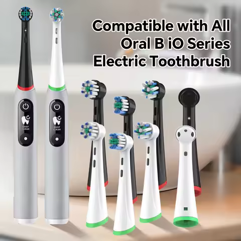 NEW 2/4/8 pcs Toothbrushes Head, Compatible with Oral B iO 2/3/4/5/6/7/8/9/10 Series Electric Toothb