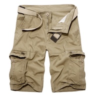 Seluar Perkakasan Lelaki Seluar Kapas Tulen Multi Pocket Celana Taktikal Seluar Tentera Celana Pendek Kargo Men Shorts