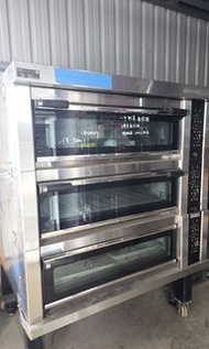 CBL酷必樂冷凍餐飲設備事業有限公司 二手新麥三層六盤蒸氣石板烤箱
