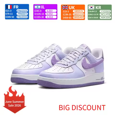 Nike Air Force 1'07 Women's Sneakers Classic Style Durable Leather Comfort Cushioned Casual Everyday