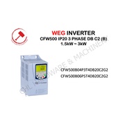 WEG Inverter / IP20 3 PHASE / (B) DB C2 380-480V / PN: 1.5kW-3kW / CFW500B04P3T4DB20C2G2-CFW500B06P5