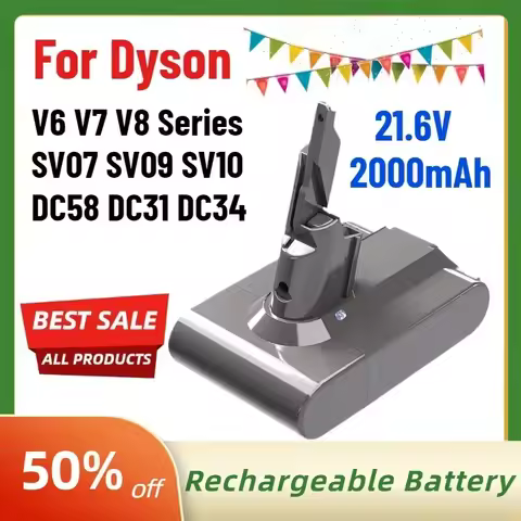 New 21.6V 2000mAh Battery for Dyson V6 V7 V8 Series SV07 SV09 SV10 DC58 DC31 DC34 Absolute Fluffy An