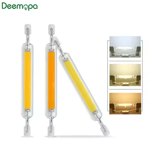 Super Bright LED R7s COB Glass Tube 5W 10W 20W 78mm 118mm J78 J118 Corn Light Bulb AC 220V 110V Home