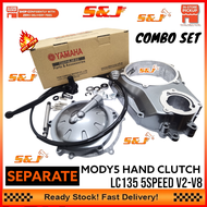 LC135 135LC V2 - V8 Modify HAND CLUTCH COVER CLUTCH CASE ENGINE CASE SET PNP MODIFY HAND CLUTCH SEPA