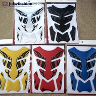 JULIEFASHION 3D PVC Motorcycle Fuel Oil Tank Pad Soft Anti-collision Anti-scratch Decal Protector Co
