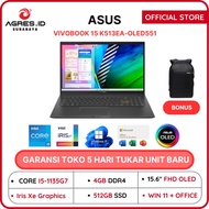 [ Original] Asus Vivobook 15 Oled K513Ea Core I5 1135G7 Ram 8Gb 512Gb