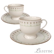 Luzerne Customization Cup &amp; Saucer (4/pack)