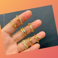 10k Gold Minimalist Rings for Women 916 Gold Ring
