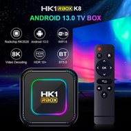 สุดยอดกล่องแอนดรอยด์ทีวี 8K รุ่นใหม่ปี 2023 Android TV Box HK1 RBOX K8 แรม4GB/32GB Amlogic ใหม่ RK3528 Android 13.0 + แอพฟรีทีวี ละคร เพลง ซีรีส์ อื่นๆอีกมากมาย