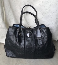 Coach preloved black tote