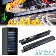 19 Inch Wire Management 1U Metal Cable Line Server Rack For Server Rack Cable Manager