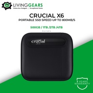 CRUCIAL SSD PORTABLE/EXTERNAL USB 3.2 GEN 2 X6 ( 500GB / 1TB / 2TB / 4TB )