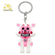 BOLONI12 FNAF Keychain, Five Night At Fredys Kawaii Animal Bear Keychain, Creativity Cartoon PVC Bac