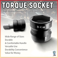 Heavy-duty Torque Drive Socket 39x41mm and 3 inches Extension Set 1/2 Drive