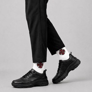 Men's Sneakers with Trackking Sole, Full Black - Design ELEGAN, Comfortable to Wear - ALTHAF