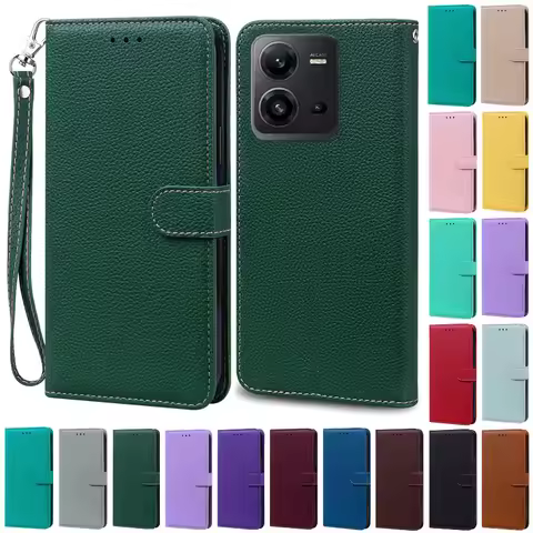 For Vivo V25 Case V25 Pro 5G Leather Wallet Flip Case For Vivo V25E Phone Case Vivo V2201 V2202 V215
