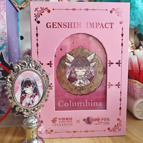 [Original] Genshin Impact 2026 FES Sealing Wax Gift Box Columbina Wanderer Arlecchino Cosplay Diy Ac