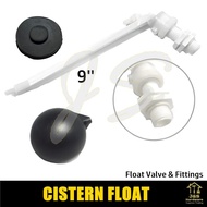 9'' PVC Float Valve. Cistern Float Valve Fittings Replacement. Toilet Side Inlet Float Valve.