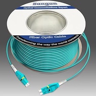 400ft (122 Meters) Uniboot OM3 Fiber LC to LC Fiber Optic Cable, 10GB Multimode Fiber Patch Cable Du