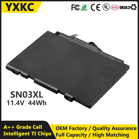 YXKC 11.4V 44Wh SN03XL ST03XL Laptop Battery for HP EliteBook 820 G3 820 G4 725 G3 725 G4 series bat