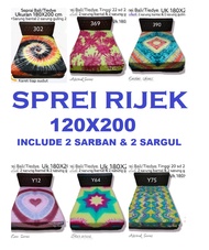 PROMO Sprei Bali SAMBUNGAN TENGAH ukuran 120X200 160x200 180x200 tinggi 20 sd 22cm Include 2 sarung