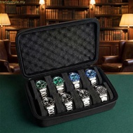 TRENDYSTYLE Watch Storage Box, Hard Shell Anti Scratching Watch Display Box, Case Box 8/ 15 Slot Bla