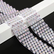 ♞,♘Fashion Rhinestone Tie Neck Necklace Neck Chain Diamond Tie Dance Performance Tie Chain All-Match
