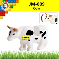 JM009 Zoo Animals Cow Minifigures Block Compatible Building Blocks