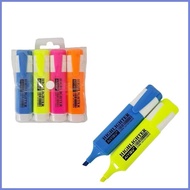 JS 4Pcs/Set Colors Highlighter Office School Supplies Pen