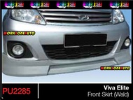 PU2285 Perodua Viva Elite PU Front Skirt (WALD) Body kit Bodykit