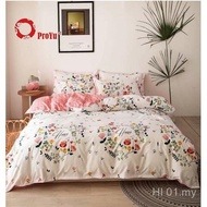 ProYu Cadar 7  In 1 Set COMFORTER TEBAL Dan CADAR FITTED Premium Quality 2100TC&1200TC Bedding Bedsh