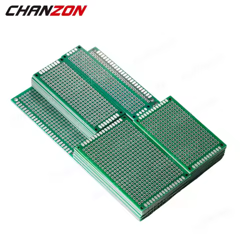 34 Pcs ( 2X8 3X7 4X6 5X7 7x9 cm ) Double Sided Printed Prototype Circuit PCB Board Tinned Kit FR4 Un